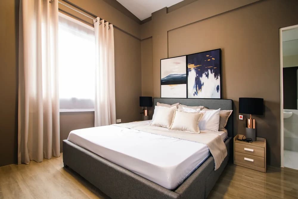 Elegant master bedroom suite